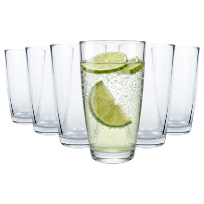 Argon Tableware Conical Glass Tumblers - 380ml - Pack of 6