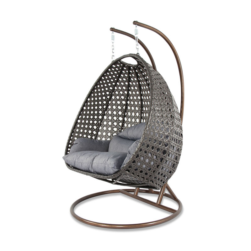 Balancelle avec support By Island Gale, Gris anthracite, Gris