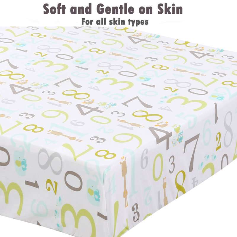 100% Cotton Polka Dots Fitted Sheet
