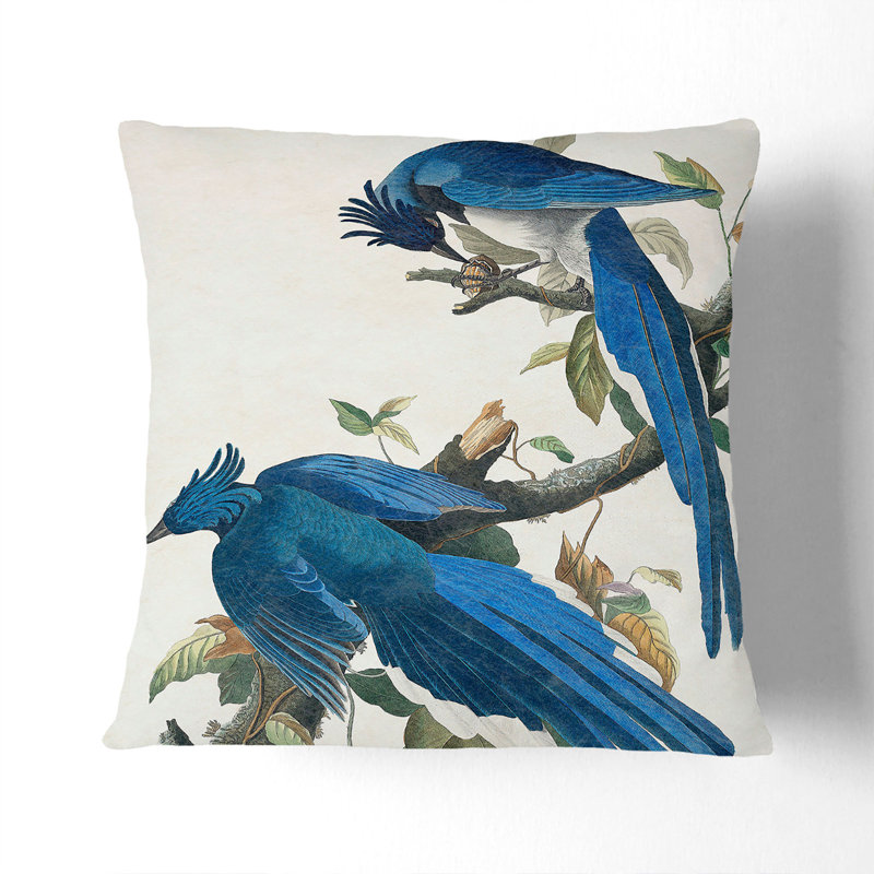 Floral Square Cushion, White, 55cm H x 55cm W x 20cm D