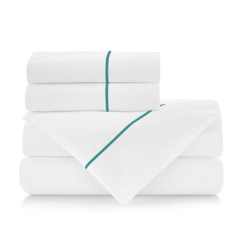 Boutique 200 100% Cotton Sheet Set, Queen Sheet Set with 2 Pillowcases, Pearl