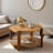 Round Coffee Table with Storage Shelf