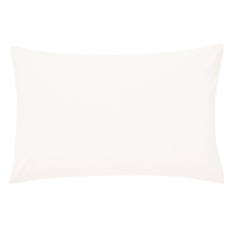 Plain Dyed Envelope Housewife Pillowcase, Ivory