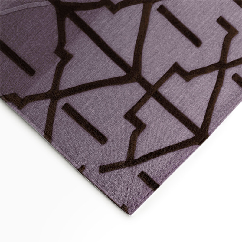 Tapis intérieur et extérieur rose Trellis, Rectangle 5 pi x 7 pi