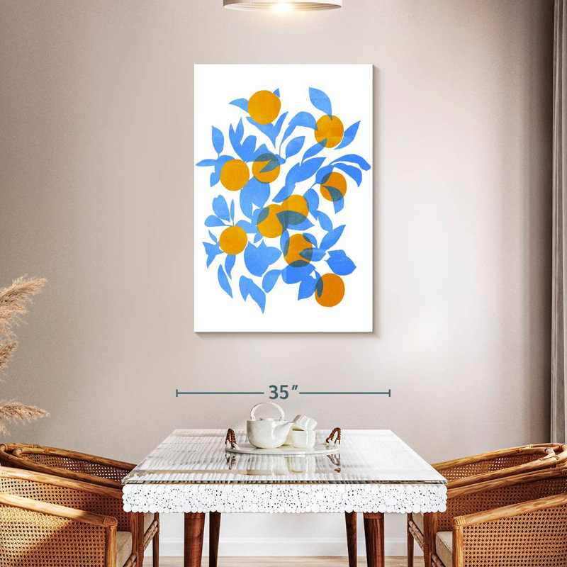 Yarlin Bright Tangerines I, 45" H x 30" W