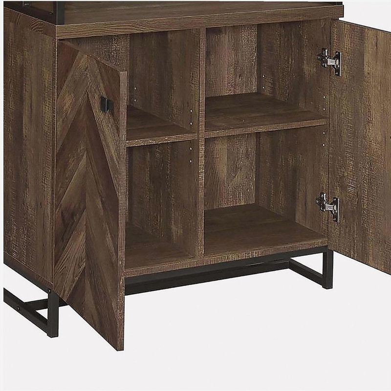 Bibliothèque à 2 portes Rustic Oak