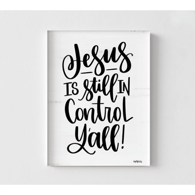 «Jesus Is Still In Control Yall», affiche de plan de dieux, art mural Jésus Christ, cadeau pour pasteur, impression d'affiche minimaliste, décor chrétien moderne