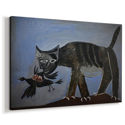Cat Devouring a Bird-Pablo Picasso-Gallery Wrapped Canvas-1939