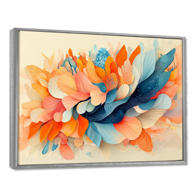 «Witten Ferms Dream Botanicals Pastel Fragments I», art mural botanique abstrait