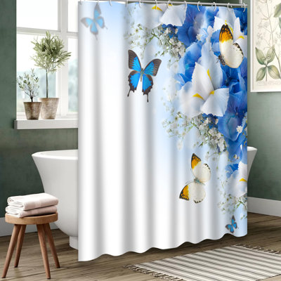 Rideau de douche Blue Hydrangeas