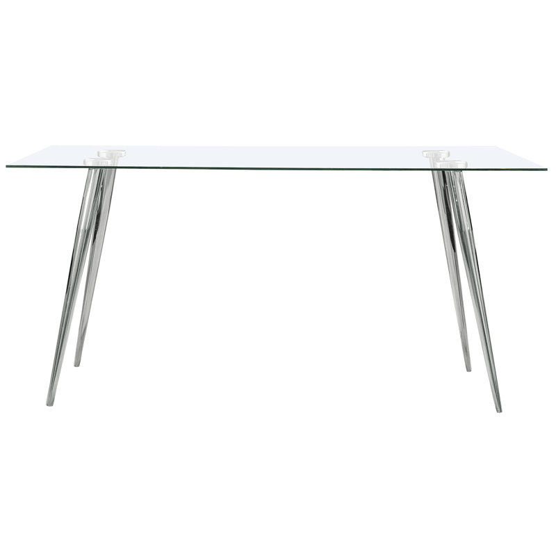 Gilman Rectangle Glass Top Dining Table - Thumbnail 2