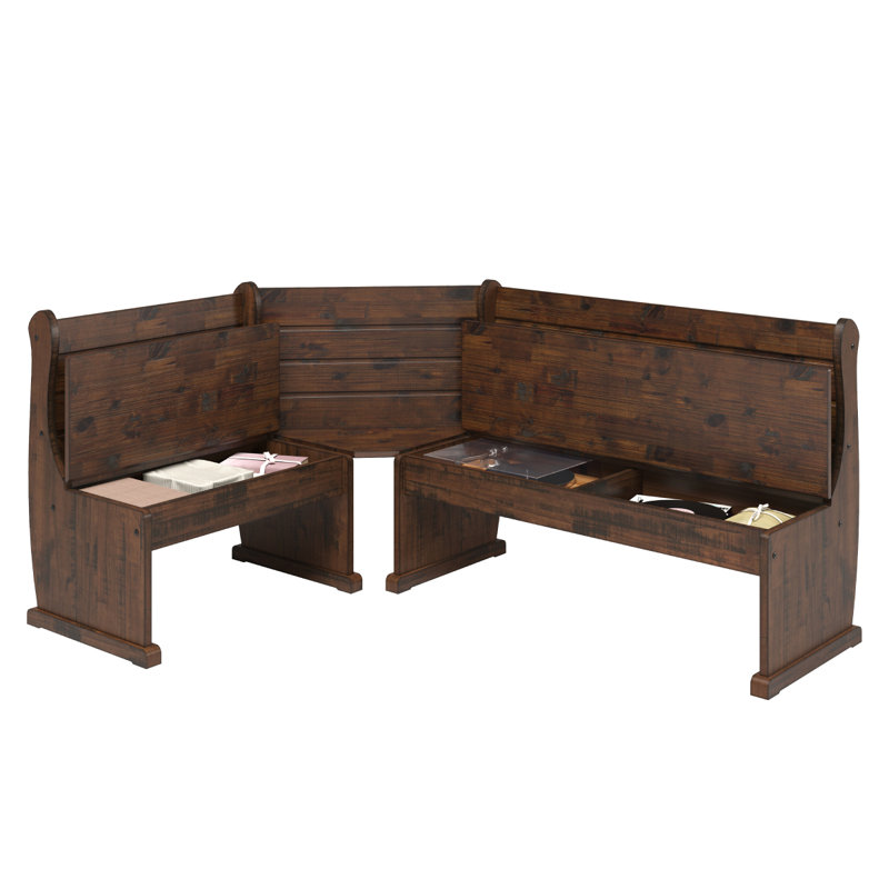 Ensemble de coin de salle à manger Delja August Grove®, Noyer, Noyer