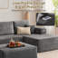 Canapé modulaire en velours côtelé avec repose-pieds 3 pièces Boneless Compression-682221179-682221181