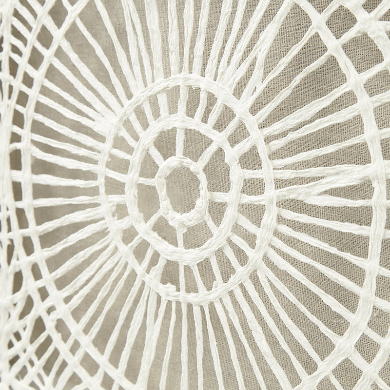 Décoration murale médaillon en papier de riz - Cadre en bois naturel artisanal