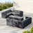 10-person Seat U-shaped Outdoor Sectional Set-391084132