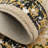 Oriental Floral Area Rug with Gold & Green Design - Traditional Pattern Carpet for Living Room & Bedroom-1454645222