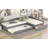 Upholstered Double Daybed with Trundle and Drawer-1430117700
