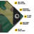 Camouflage/Green, Extreme Heavy Duty 20 Mil Tarp Cover, Waterproof, UV Resistant-103612114