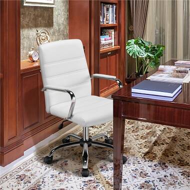 Willa Arlo Interiors Lundgren Leather Task Chair with Padded Arms & Reviews