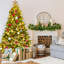 Sapin de Noël artificiel 6,5 'avec 450 lumières blanches