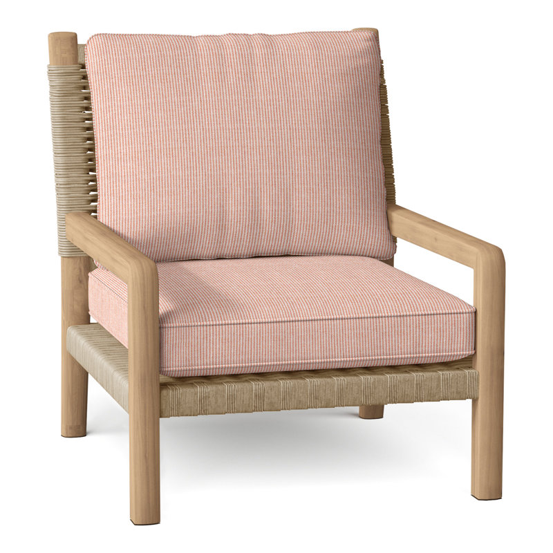 Hudson Outdoor Lounge Chair, Hudson Natural Cord, Perigold Replay Clay