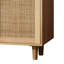 Armoire de rangement élégante et fonctionnelle en rotin à 4 portes-986046273