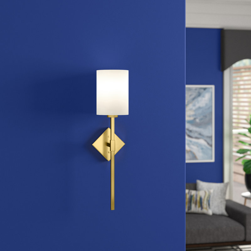 Applique murale 1 lumière Savoy House Destin en laiton chaud, Laiton chaleureux