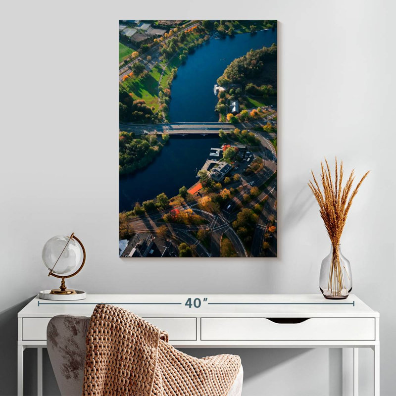 Aime Charles River, 30" H x 20" W