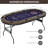 71'' 8 - Player Foldable Poker Table with Padded Rails and Cup Holders-97913272