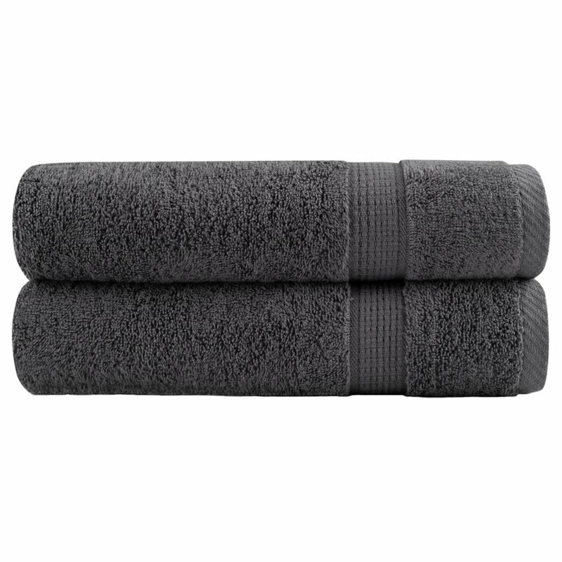 Neyan 100% Cotton Hand Towel, 200cm L x 100cm W, Anthracite