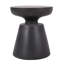 Table d'extérieur en béton léger avec design chic, accent de cuivre, aucun assemblage requis pour une utilisation instantanée Table d'appoint de patio, cuivre, moderne et élégant, assemblage