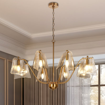 Lustre classique / classique à 8 lumières l 35,4 po Elisabette