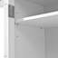36 po x 16,5 po x 78 po, armoire de rangement autoportante pour cuisine, armoire multifonctionnelle à 3 tiroirs, tablettes réglables et prise de courant pour la salle à manger et le salon, blanc