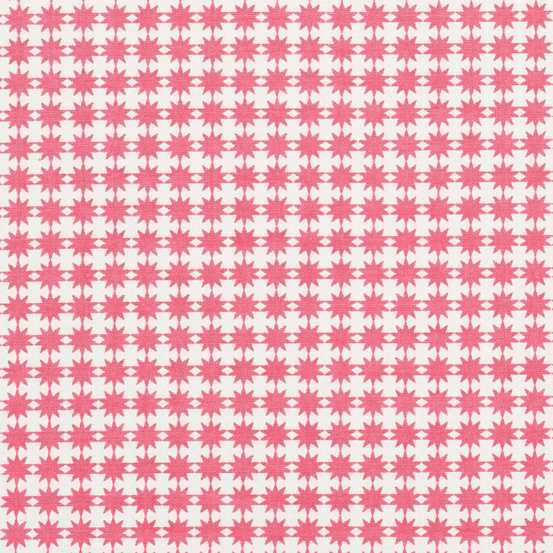 Schumacher x Studio Bon Stella Fabric, Pink