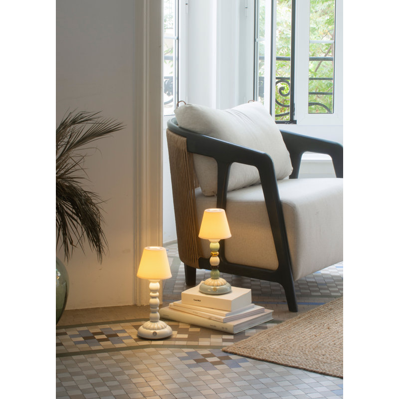 Palm Firefly 11.81" Table Lamp, White