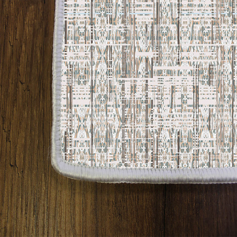 Tapis tissé de qualité supérieure, 2,6 x 4,0 pieds | 100% polyester, antibactérien, antidérapant | Impression numérique 3D, lavable à la machine, hauteur des poils: 0,04 po | Idéal pour le salon, la chambre à coucher et la décoration intérieure