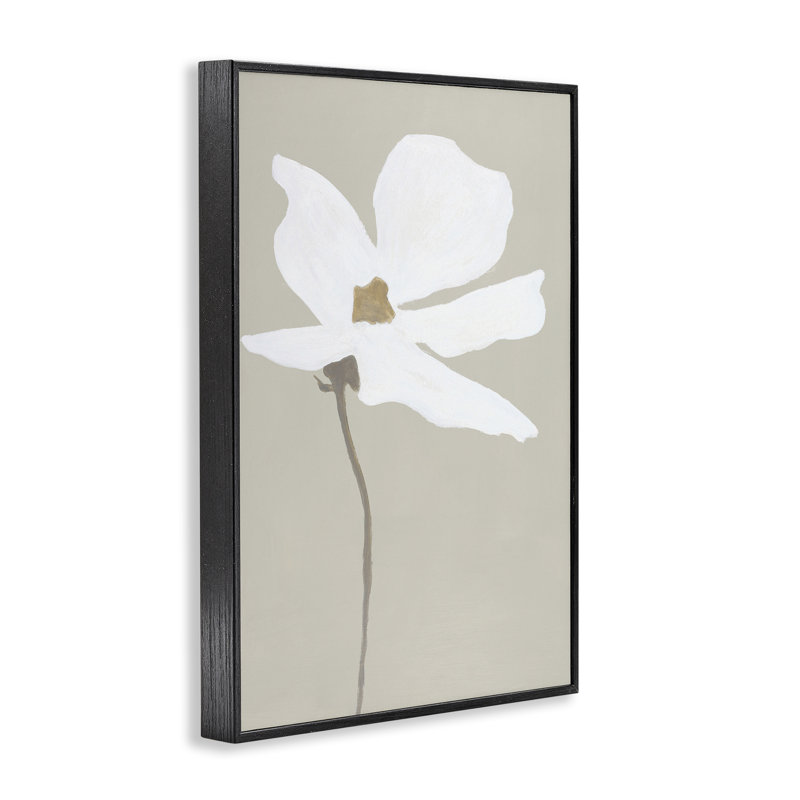 «White Flower Sprout», art de la giclée par Design Fabrikken, Giclée encadrée noir minuit, H 30 po x l 20 po