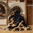 Washable Black Leopard Big Cats Area Rug-733141969