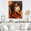 Orange et noire mode femme Diva - Art mural Pop Art