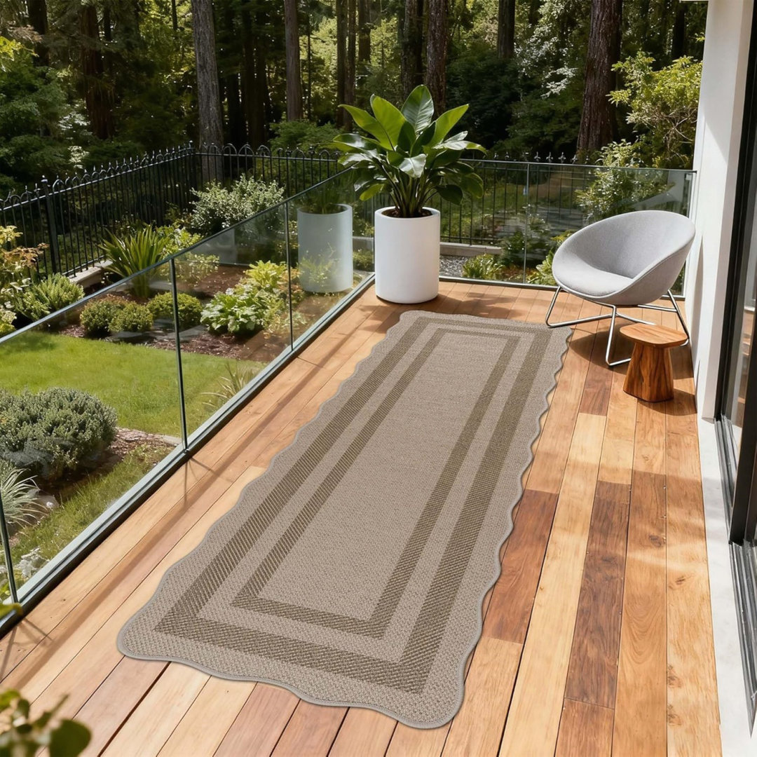 Geometric Machine Tufted 60cm X 150cm Area Rug