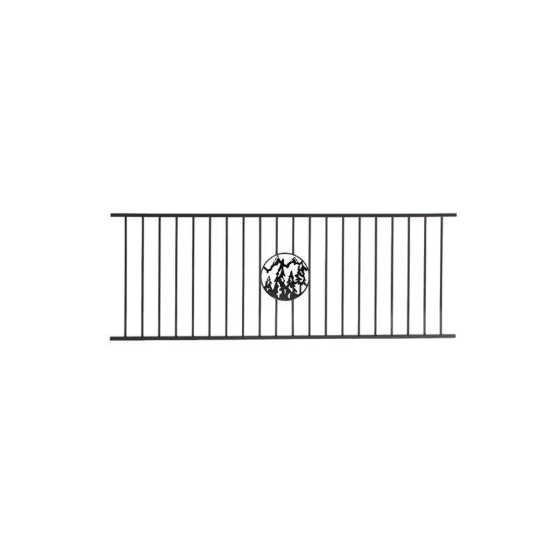 Fe26 Mountian Range Ornamental Insert Gloss Black