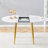 Round Dining Table (White, Gold)