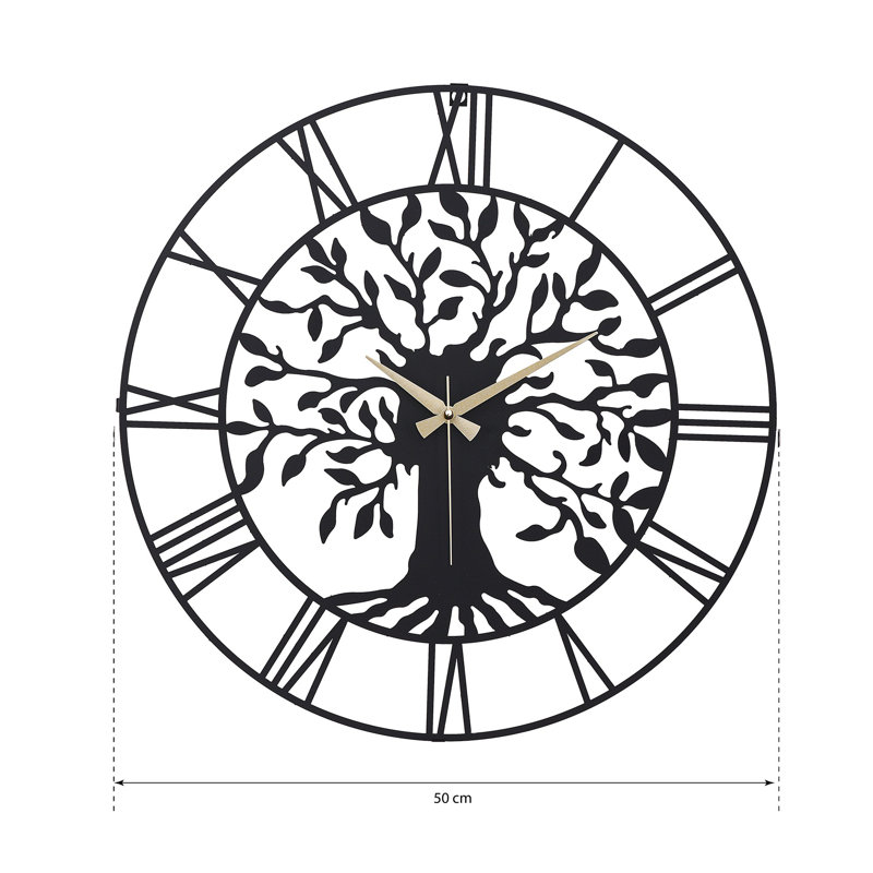 Marshallville Metal Wall Clock, 50cm x 50cm