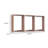 Vedz Wall Mounted Closet Set, 6 Hanging Rods, Melamine-114490570