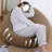 Waffle Bean Bag Sofa-108972737