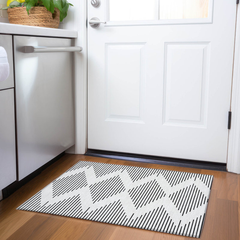 Premium Machine Washable Colmenero AMF1016 Geometric Rug, Rectangle 1'8" x 2'6"