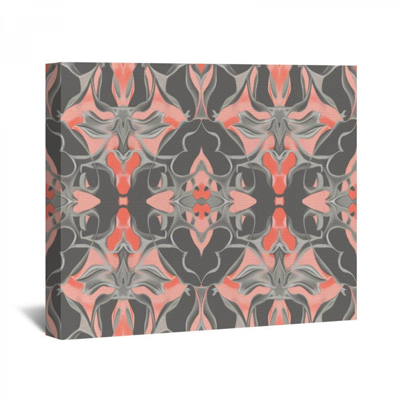 Floral, impression sur toile encadrée, H 11 po x l 14 po x P 3 po