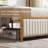 Set of 2 Twin Size Upholstered Bed Frames with Soft Padded Headboards, Heavy-Duty Metal Slat Platform Beds, Underbed Storage Storage,Beige-1696499232
