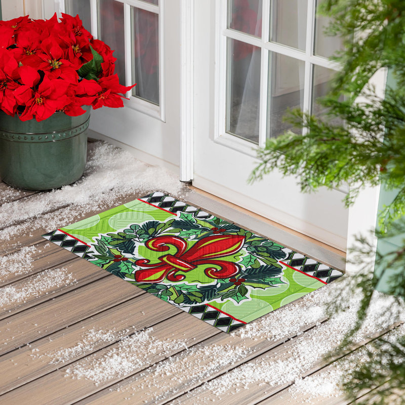Tapis de Noël Holiday Fleur De Lis