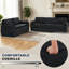 3 Seater Chenille Sofa-453581656
